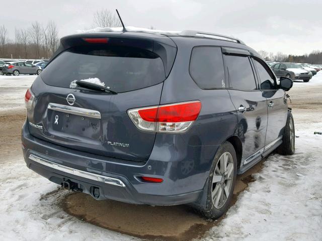 5N1AR2MN8DC602818 - 2013 NISSAN PATHFINDER GRAY photo 4