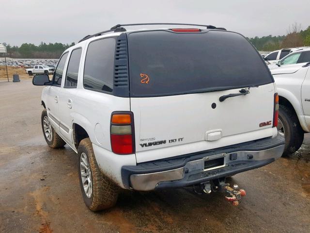 1GKEC13Z44R199640 - 2004 GMC YUKON WHITE photo 3