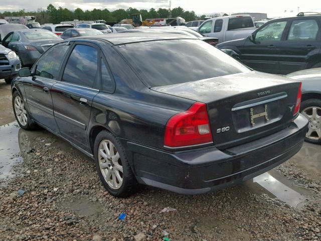 YV1TS59H541363353 - 2004 VOLVO S80 2.5T BLACK photo 3