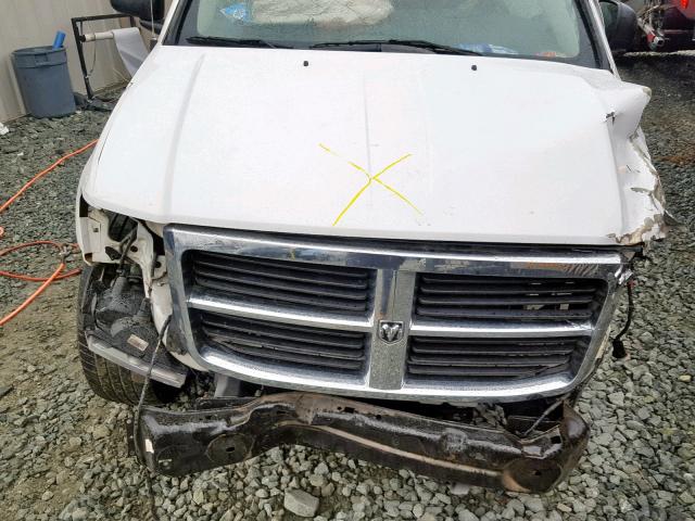 1D8HD48P47F508206 - 2007 DODGE DURANGO SL WHITE photo 7