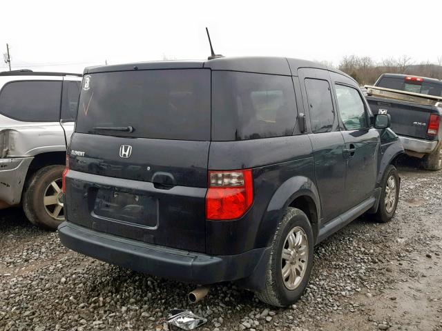 5J6YH18706L014677 - 2006 HONDA ELEMENT EX BLACK photo 4