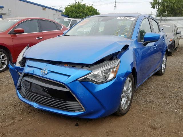 3MYDLBZV5GY125192 - 2016 TOYOTA SCION IA BLUE photo 2