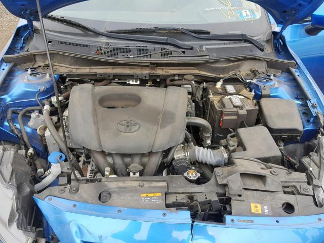 3MYDLBZV5GY125192 - 2016 TOYOTA SCION IA BLUE photo 7