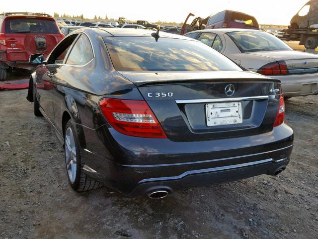 WDDGJ8JB2CF908516 - 2012 MERCEDES-BENZ C 350 4MAT GRAY photo 3