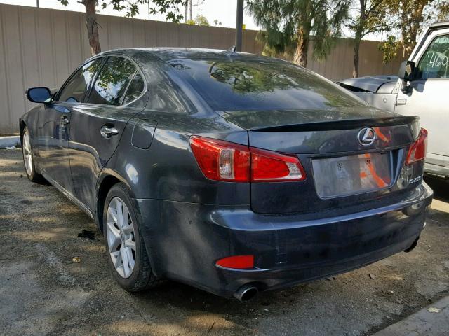 JTHBF5C21B5134067 - 2011 LEXUS IS 250 CHARCOAL photo 3