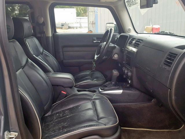 5GTEN13L388130282 - 2008 HUMMER H3 ALPHA GRAY photo 5