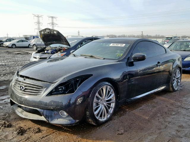 JN1CV6EL2DM950267 - 2013 INFINITI G37 BLACK photo 2