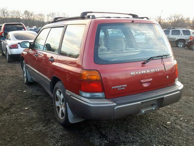 JF1SF6558XH710974 - 1999 SUBARU FORESTER S 红色 照片 3