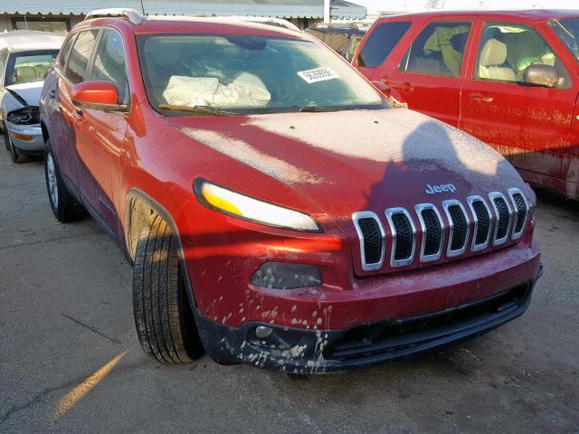 1C4PJMCSXFW605049 - 2015 JEEP CHEROKEE L RED photo 1