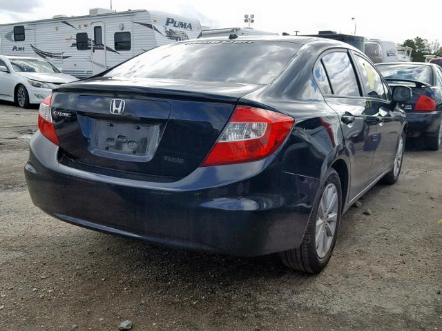 19XFB2F91CE071452 - 2012 HONDA CIVIC EXL BLACK photo 4