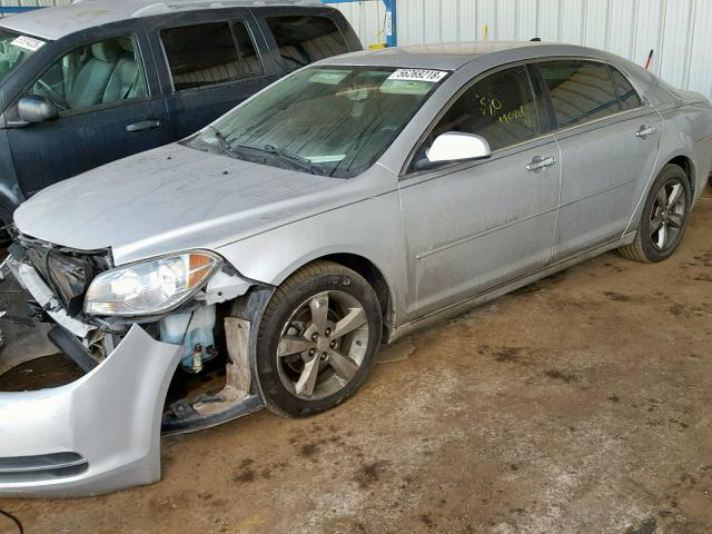 1G1ZC5EU4CF364908 - 2012 CHEVROLET MALIBU 1LT SILVER photo 2