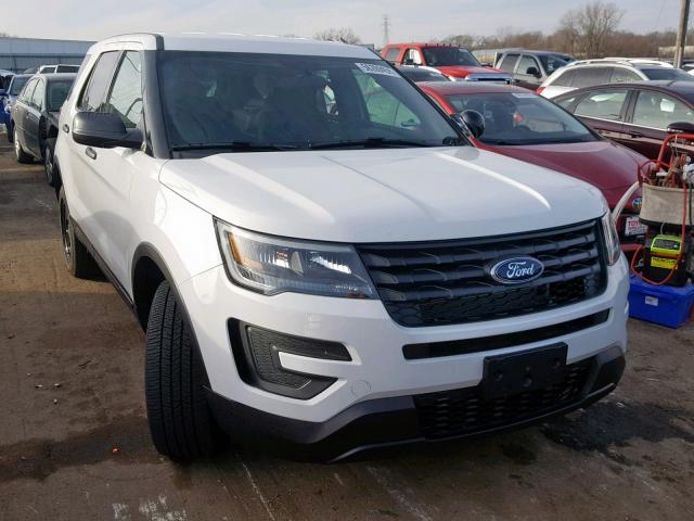 1FM5K8AR9JGC18700 - 2018 FORD EXPLORER P WHITE photo 1