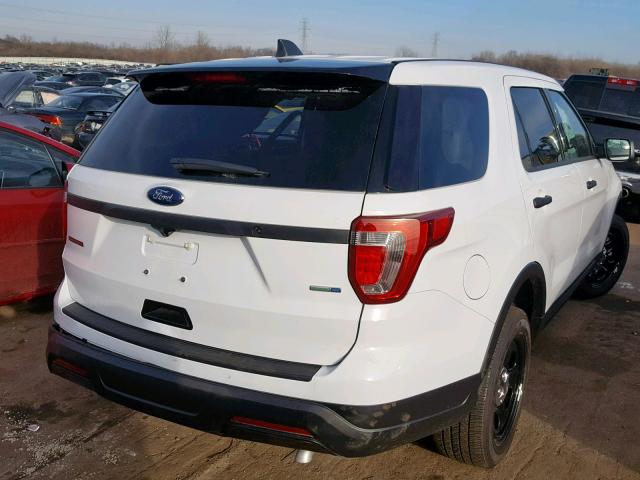 1FM5K8AR9JGC18700 - 2018 FORD EXPLORER P WHITE photo 4