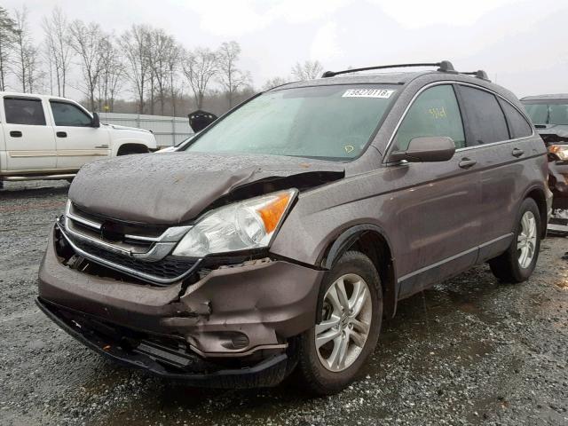 5J6RE3H78BL053343 - 2011 HONDA CR-V EXL GRAY photo 2