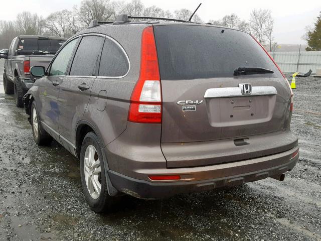 5J6RE3H78BL053343 - 2011 HONDA CR-V EXL GRAY photo 3