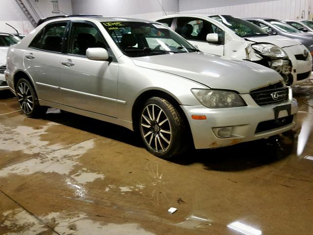 JTHBD192X40082122 - 2004 LEXUS IS 300 SILVER photo 1