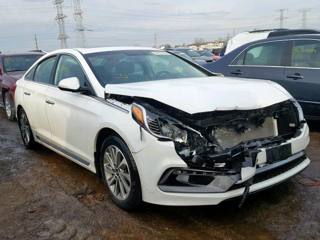 5NPE34AF0HH467487 - 2017 HYUNDAI SONATA SPO WHITE photo 1