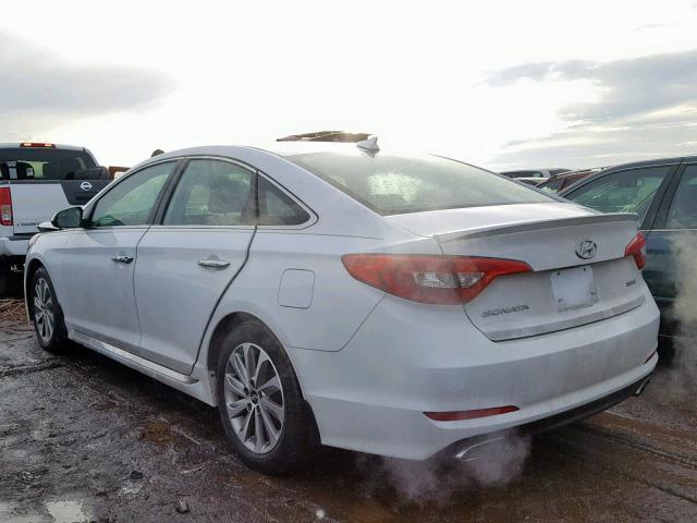 5NPE34AF0HH467487 - 2017 HYUNDAI SONATA SPO WHITE photo 3