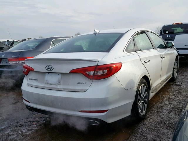 5NPE34AF0HH467487 - 2017 HYUNDAI SONATA SPO WHITE photo 4