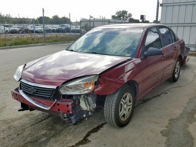 1G1ZS51F76F233311 - 2006 CHEVROLET MALIBU LS 勃艮第红 照片 2