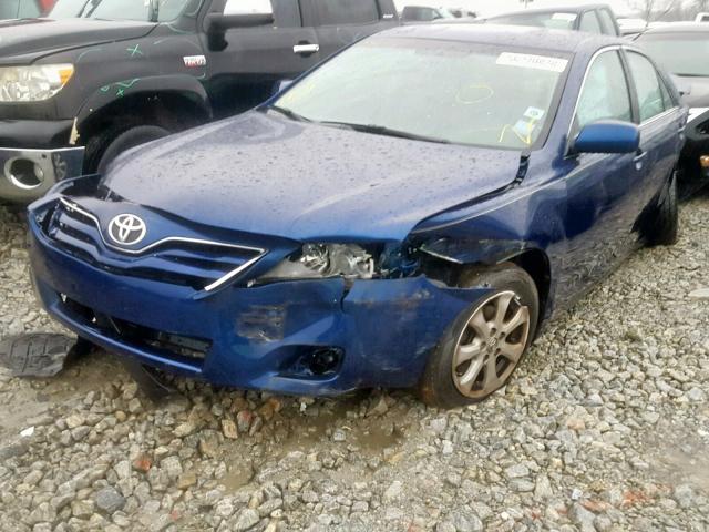 4T1BF3EK3BU732004 - 2011 TOYOTA CAMRY BASE BLUE photo 2