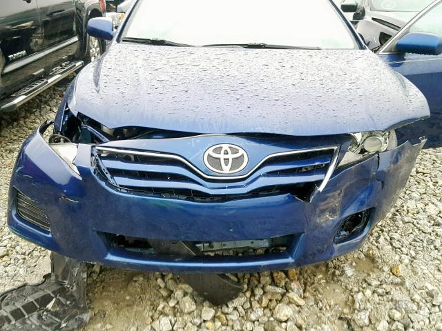 4T1BF3EK3BU732004 - 2011 TOYOTA CAMRY BASE BLUE photo 7