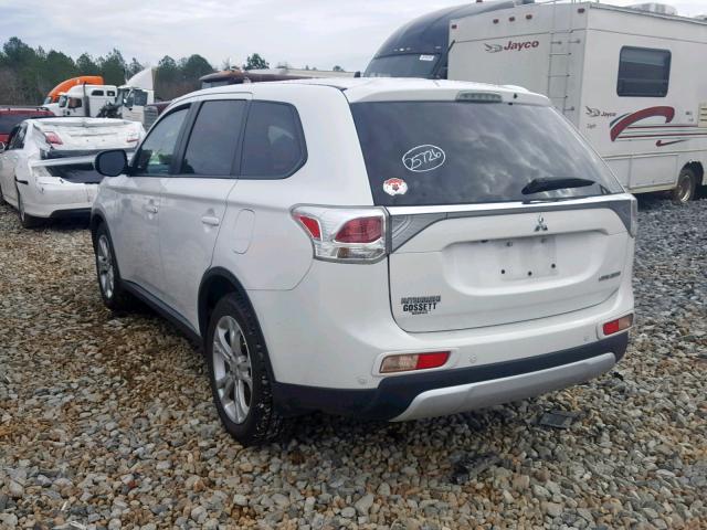 JA4AD3A32FZ007453 - 2015 MITSUBISHI OUTLANDER WHITE photo 3