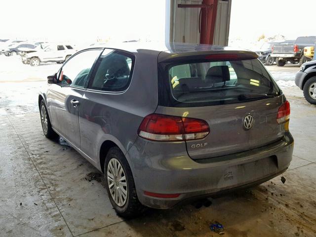 WVWAB7AJ6CW290938 - 2012 VOLKSWAGEN GOLF 灰色 照片 3