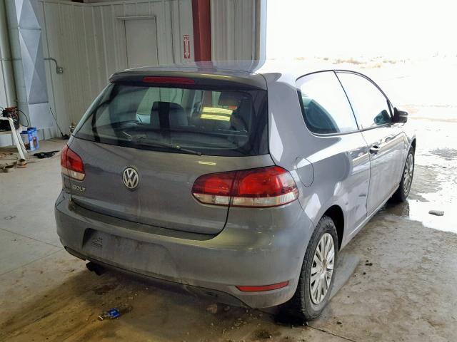 WVWAB7AJ6CW290938 - 2012 VOLKSWAGEN GOLF 灰色 照片 4