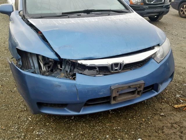 19XFA1F96AE028915 - 2010 HONDA CIVIC EXL BLUE photo 9