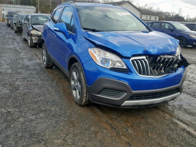 KL4CJASB2EB582784 - 2014 BUICK ENCORE BLUE photo 1