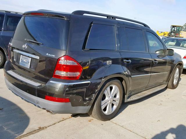 4JGBF71E28A332548 - 2008 MERCEDES-BENZ GL 450 4MA BLACK photo 4