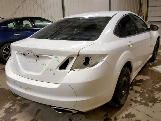 1YVHZ8CB1A5M10504 - 2010 MAZDA 6 S WHITE photo 4