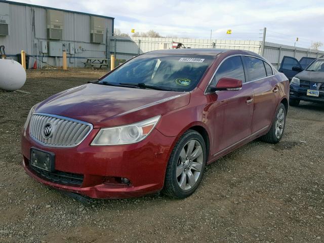 1G4GC5EG7AF204345 - 2010 BUICK LACROSSE C RED photo 2