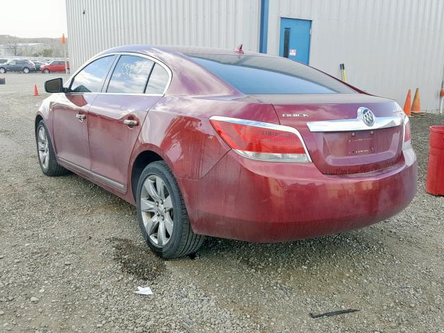 1G4GC5EG7AF204345 - 2010 BUICK LACROSSE C RED photo 3