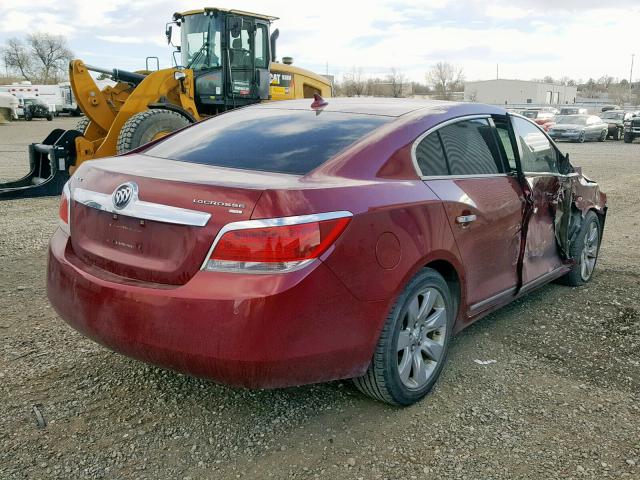 1G4GC5EG7AF204345 - 2010 BUICK LACROSSE C RED photo 4