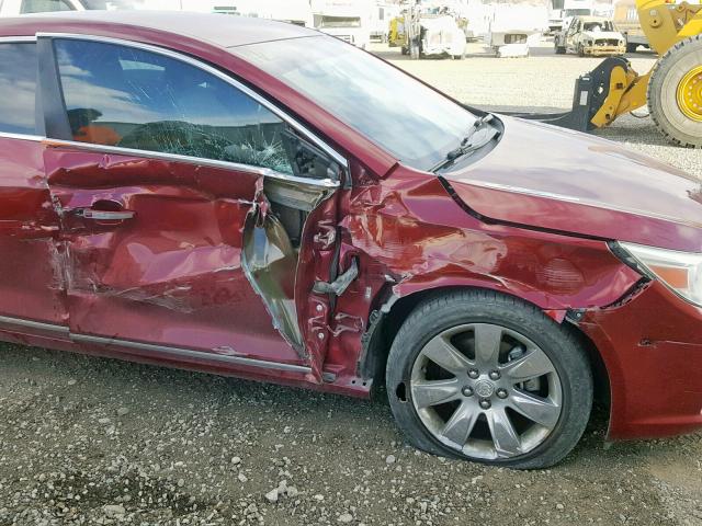 1G4GC5EG7AF204345 - 2010 BUICK LACROSSE C RED photo 9