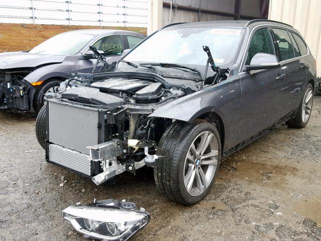 WBA8J1C55JA019181 - 2018 BMW 328 D GRAY photo 2