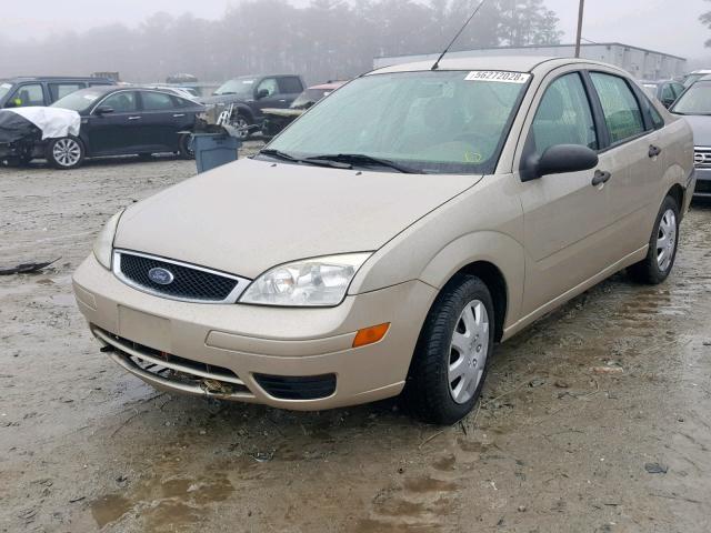 1FAFP34N37W154955 - 2007 FORD FOCUS ZX4 TAN photo 2