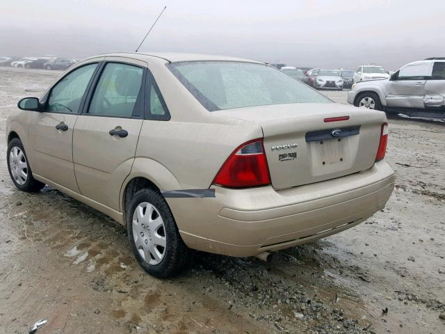 1FAFP34N37W154955 - 2007 FORD FOCUS ZX4 TAN photo 3