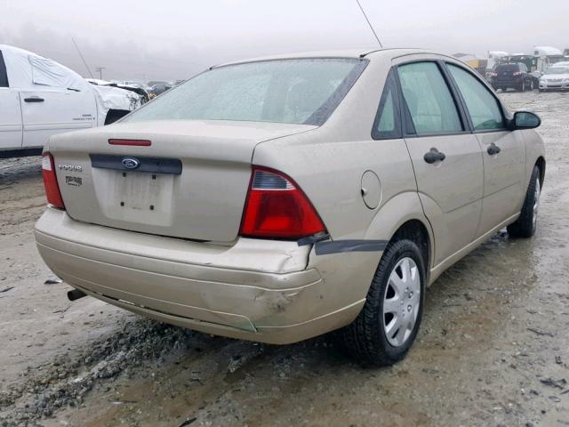 1FAFP34N37W154955 - 2007 FORD FOCUS ZX4 TAN photo 4