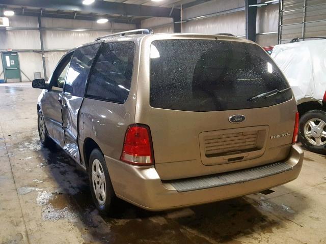 2FMZA51685BA56161 - 2005 FORD FREESTAR S GOLD photo 3