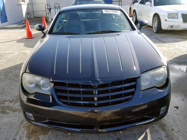 1C3AN69L45X033432 - 2005 CHRYSLER CROSSFIRE BLACK photo 10