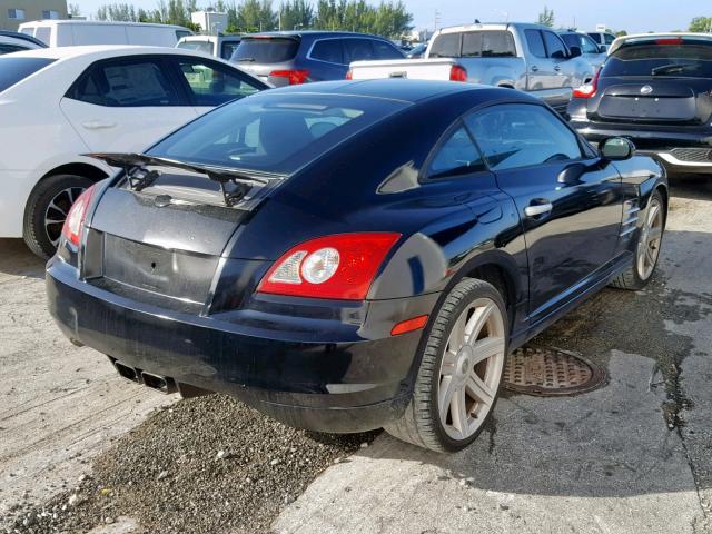 1C3AN69L45X033432 - 2005 CHRYSLER CROSSFIRE BLACK photo 4