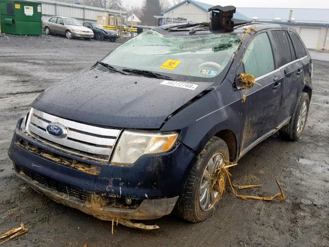 2FMDK49C88BA41420 - 2008 FORD EDGE LIMIT BLUE photo 2