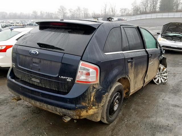 2FMDK49C88BA41420 - 2008 FORD EDGE LIMIT BLUE photo 4