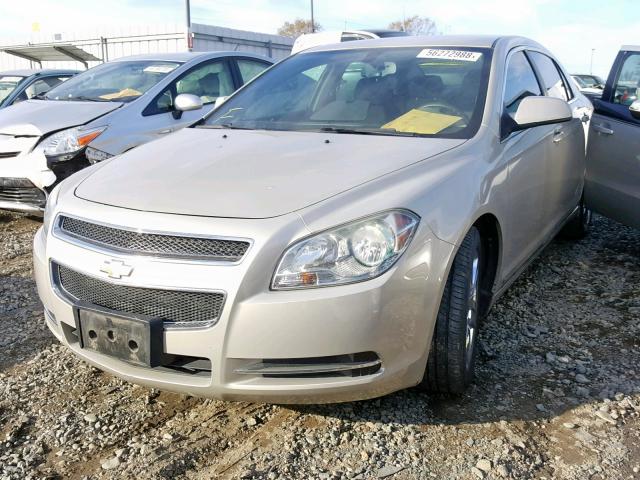 1G1ZH57B99F145464 - 2009 CHEVROLET MALIBU 1LT GOLD photo 2