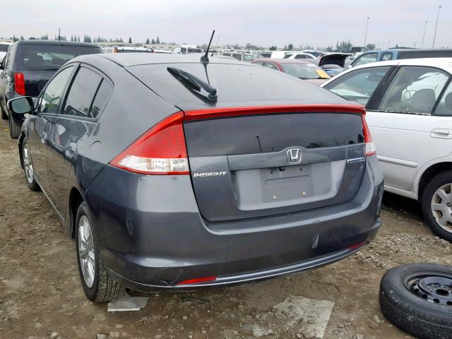 JHMZE2H78AS038179 - 2010 HONDA INSIGHT EX GRAY photo 3