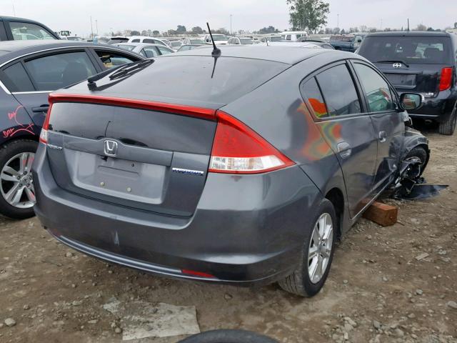 JHMZE2H78AS038179 - 2010 HONDA INSIGHT EX GRAY photo 4