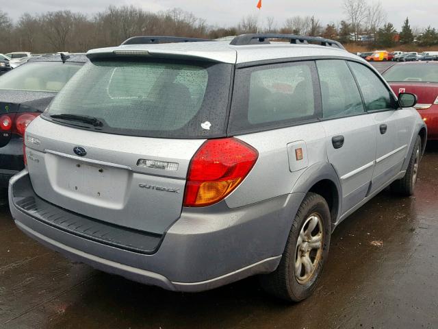 4S4BP61C377322256 - 2007 SUBARU LEGACY OUT SILVER photo 4